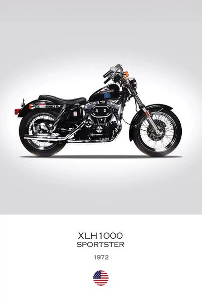 Motorcycles: 1972 Harley-Davidson XLH1000 Sportster Motorcycle by Mark Rogan