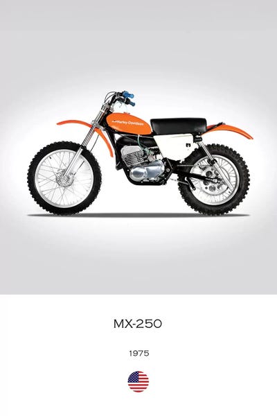 Motorcycles: 1975 Harley-Davidson MX-250 Motorcycle by Mark Rogan