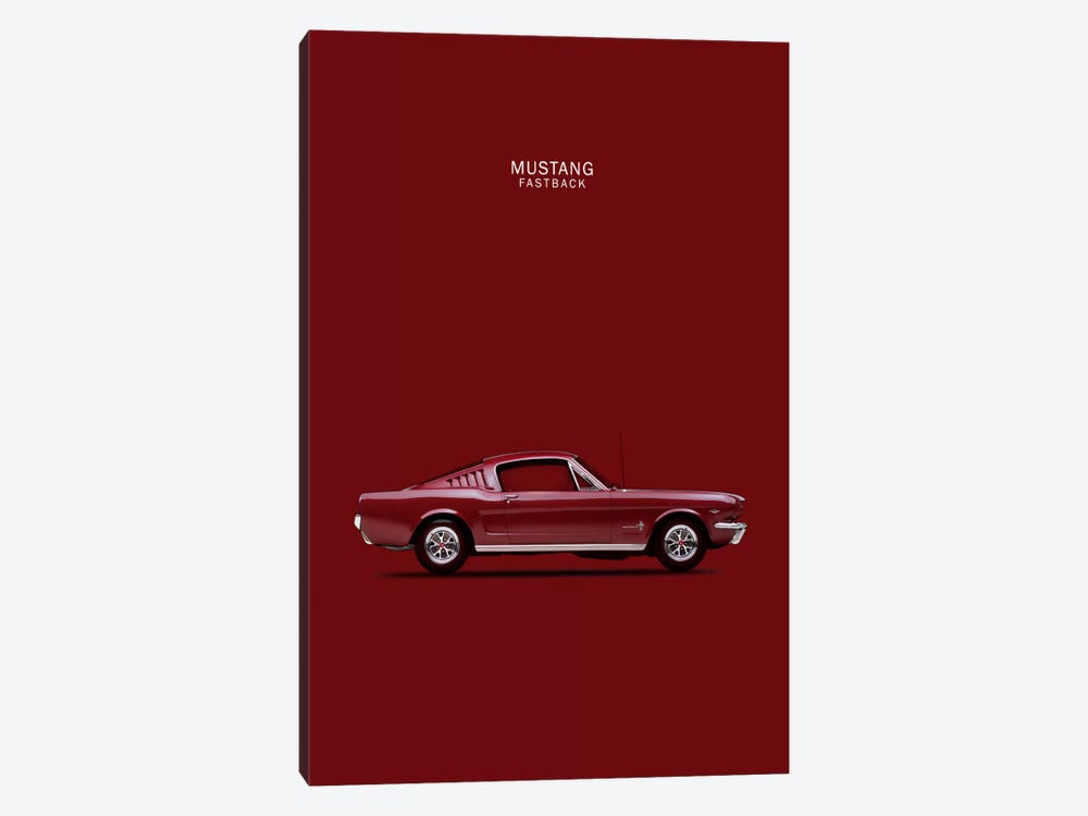 1965 Ford Mustang Fastback by Mark Rogan 1-piece Canvas Artwork