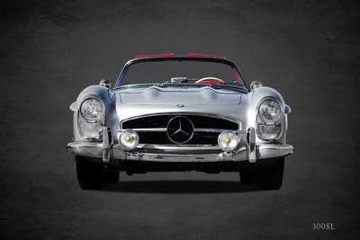 1958 Mercedes Benz 300SL by Mark Rogan metal wall art