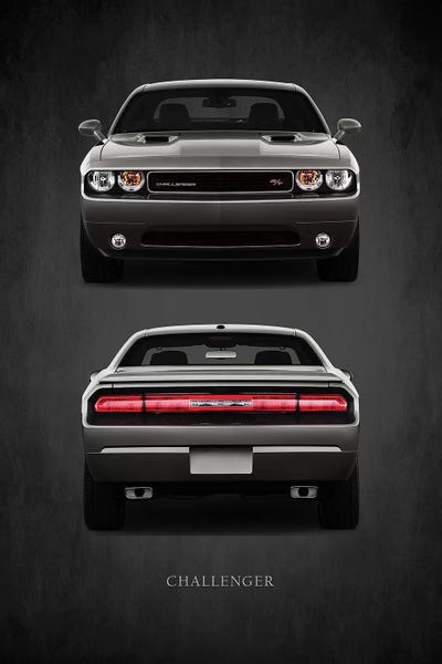 Dodge Challenger RT by Mark Rogan framed canvas print