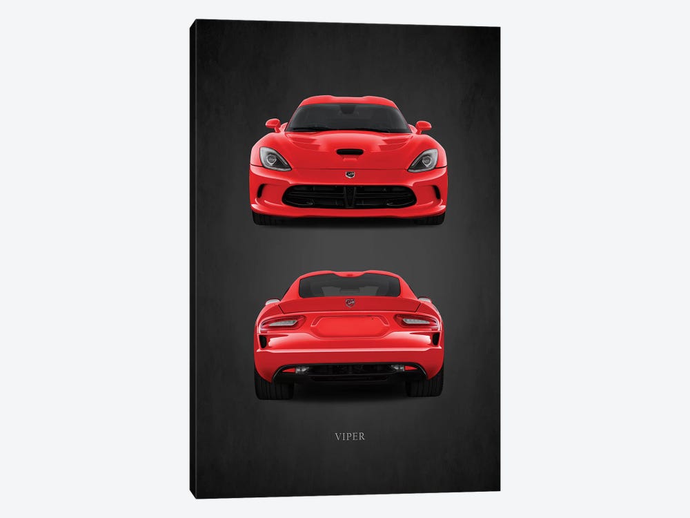 Dodge Viper Red by Mark Rogan 1-piece Canvas Artwork