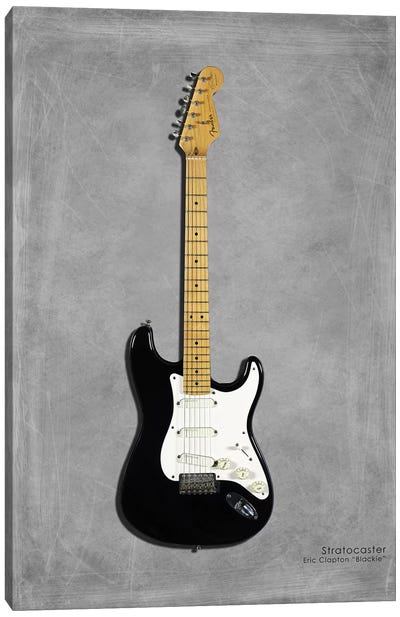 Fender EClaptonSIG Blackie '77 Canvas Art Print - Guitars