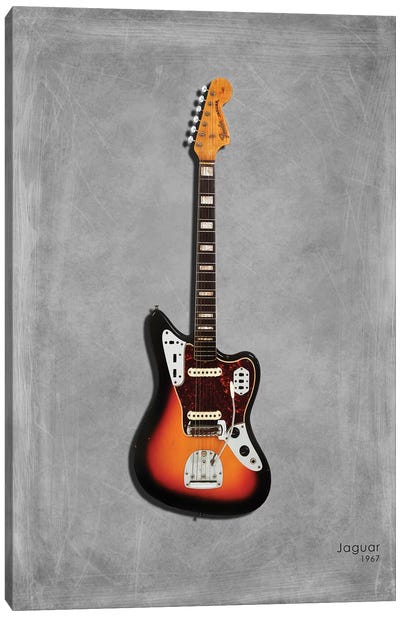 Fender Jaguar '67 Canvas Art Print - Mark Rogan