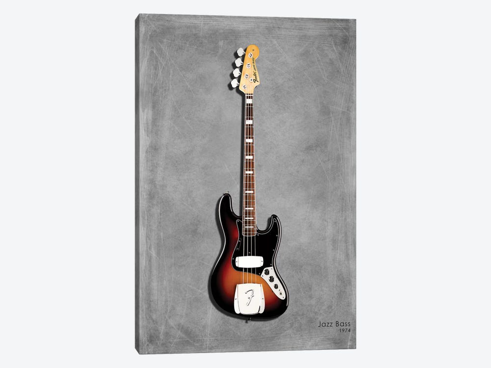Fender Jazz Bass '74 1-piece Canvas Art Print