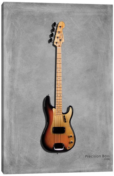 Fender Precision Bass '58 Canvas Art Print - Mark Rogan