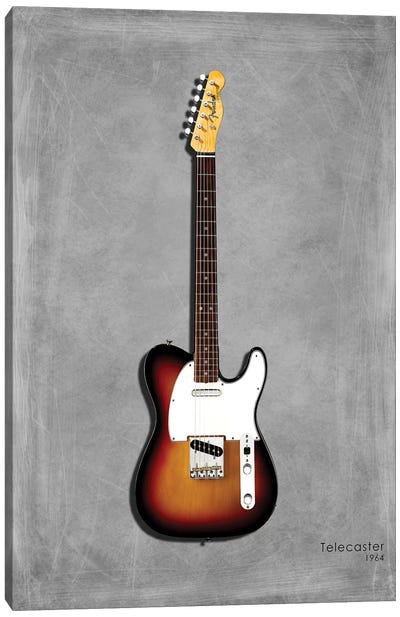 Fender Telecaster '64 Canvas Art Print - Guitar Art
