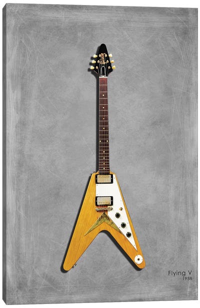 Gibson Flying V '58 Canvas Art Print - Guitars