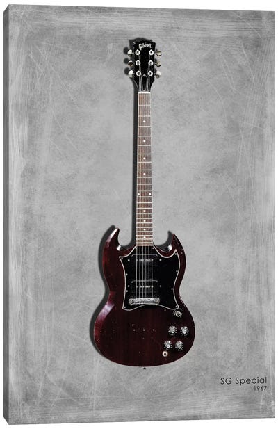 Gibson SG Special, 1967 Canvas Art Print - Mark Rogan