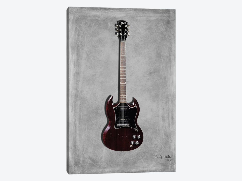 Gibson SG Special, 1967 by Mark Rogan 1-piece Canvas Artwork