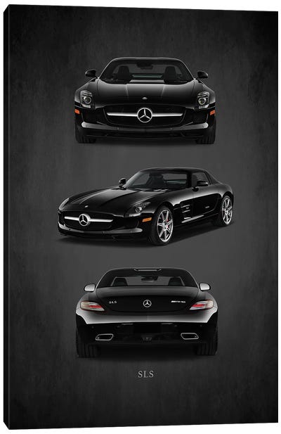 Merc Benz SLS AMG Canvas Art Print - Mercedes-Benz