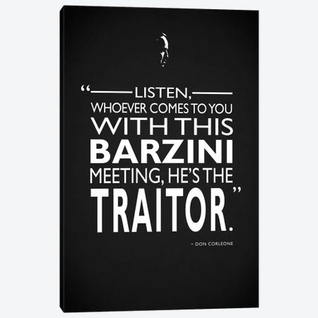Godfather - Barzini Traitor Canvas Print #RGN481} by Mark Rogan Canvas Art