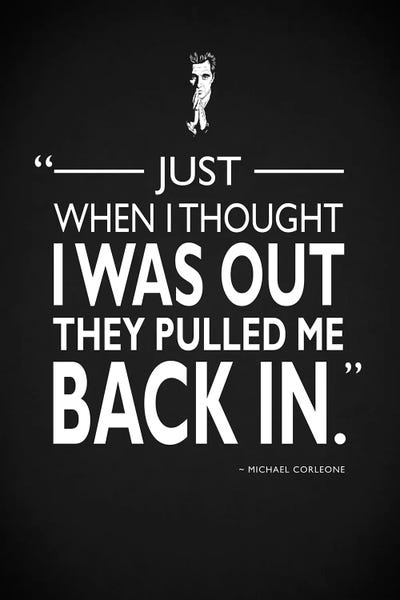 Fictional Characters: Godfather - Pulled Me Back In by Mark Rogan