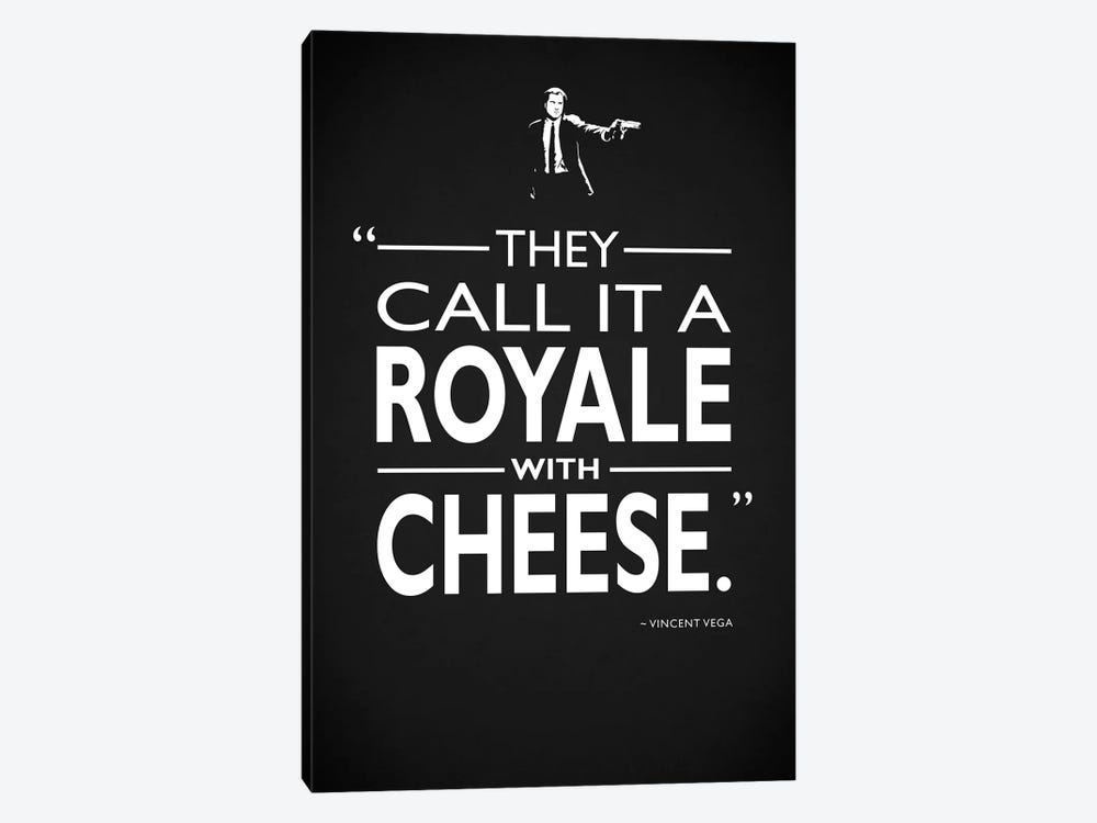 Pulp Fiction - With Cheese by Mark Rogan 1-piece Canvas Art