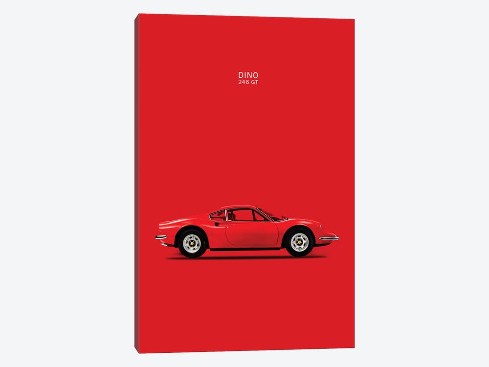 1969 Ferrari Dino 246 GT by Mark Rogan 1-piece Canvas Art Print