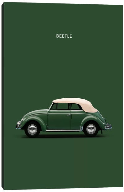 1953 Volkswagen Beetle Canvas Art Print - Volkswagen