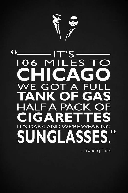 The Blues Brothers -Sunglasses by Mark Rogan wall art