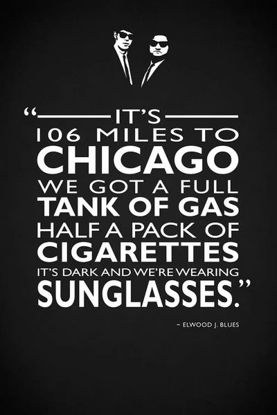 Fictional Characters: The Blues Brothers -Sunglasses by Mark Rogan