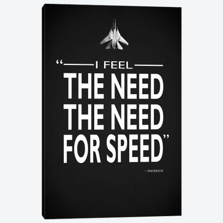 Top Gun - The Need For Speed Canvas Print #RGN520} by Mark Rogan Canvas Art Print