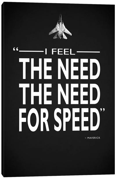Top Gun - The Need For Speed Canvas Art Print - Mark Rogan