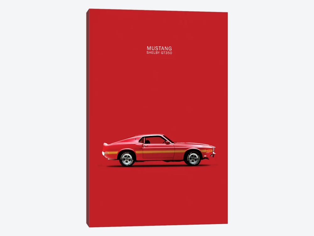 1969 Ford Mustang Shelby GT350 (Red) by Mark Rogan 1-piece Canvas Art Print