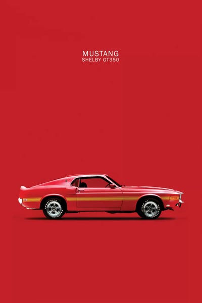 Mark Rogan: 1969 Ford Mustang Shelby GT350 (Red) by Mark Rogan