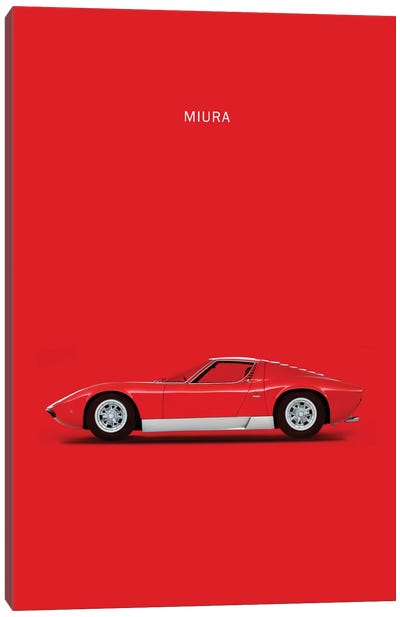 1969 Lamborghini Miura Canvas Art Print - Mark Rogan