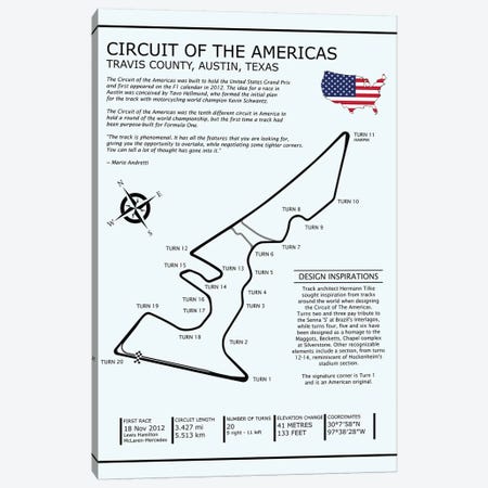 Circuit OfThe Americas Canvas Print #RGN573} by Mark Rogan Canvas Artwork