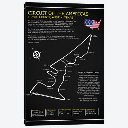 Circuit OfThe Americas BL Canvas Print #RGN574} by Mark Rogan Art Print