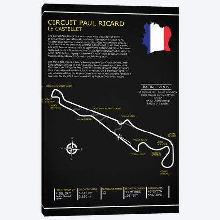Circuit Paul Ricard BL Canvas Print #RGN576} by Mark Rogan Art Print