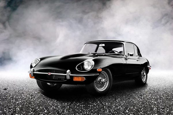 Automobiles: Jaguar E-Type 1968 by Mark Rogan