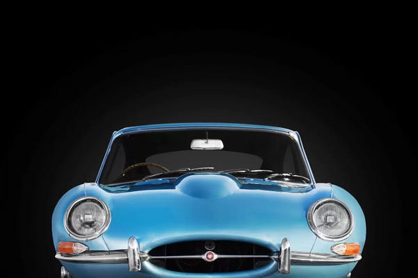 Auto Racing: Jaguar E-Type Front by Mark Rogan