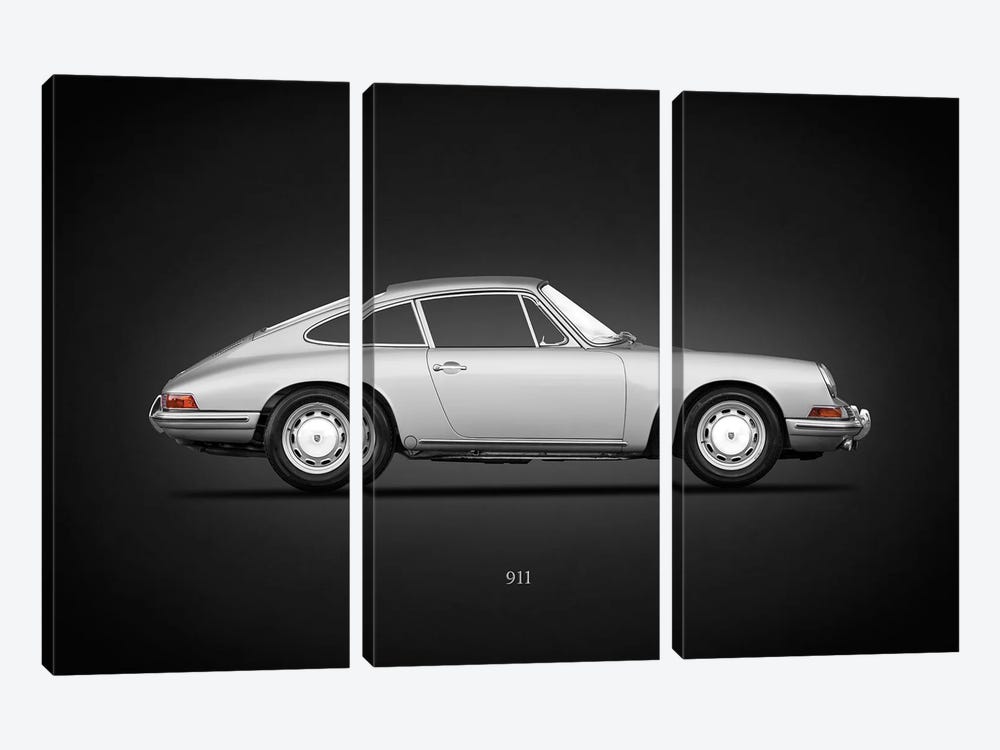 Porsche 911 1965 Coupe by Mark Rogan 3-piece Canvas Art