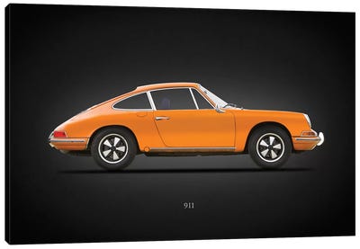 Porsche 911 1968 Canvas Art Print - Porsche