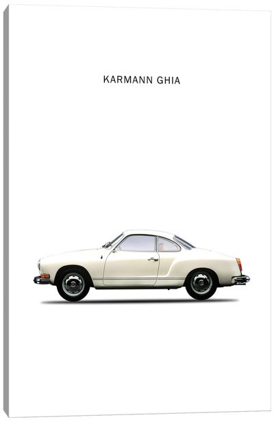 1970 Volkswagen Karmann Ghia Canvas Art Print - Volkswagen