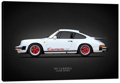 Porsche Carrera Club Sport '88 Canvas Art Print - Porsche