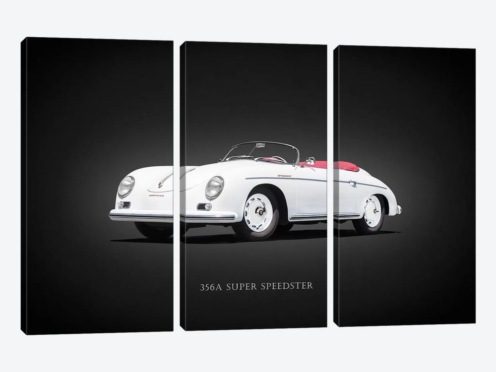 Porsche Super Speedster 1957 by Mark Rogan 3-piece Canvas Art