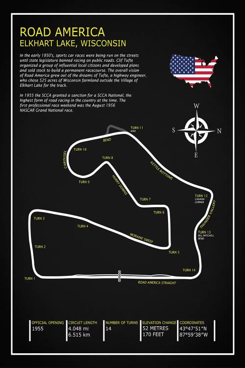 Road America BL by Mark Rogan wall art