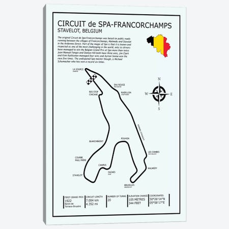 Spa-francorchamps Circuit Canvas Print #RGN693} by Mark Rogan Art Print