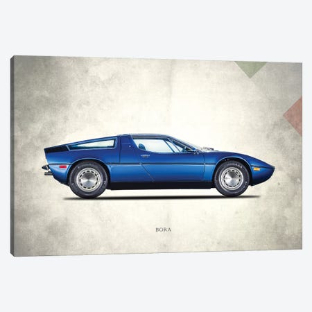 Maserati Bora 1973 Canvas Print #RGN706} by Mark Rogan Canvas Wall Art
