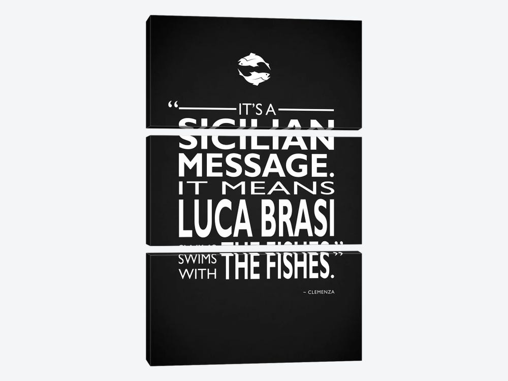 Godfather Luca Brasi by Mark Rogan 3-piece Art Print
