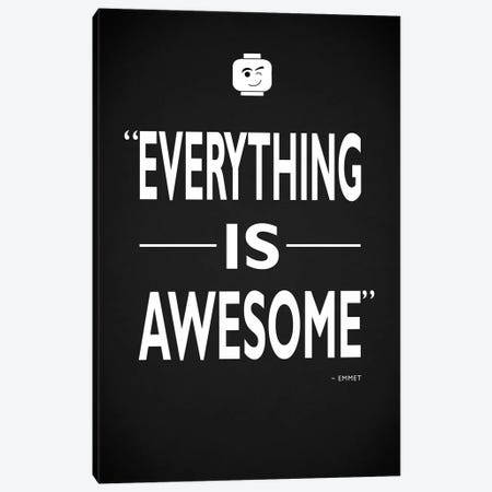 Lego Everything Is Awesome Canvas Print #RGN718} by Mark Rogan Canvas Wall Art