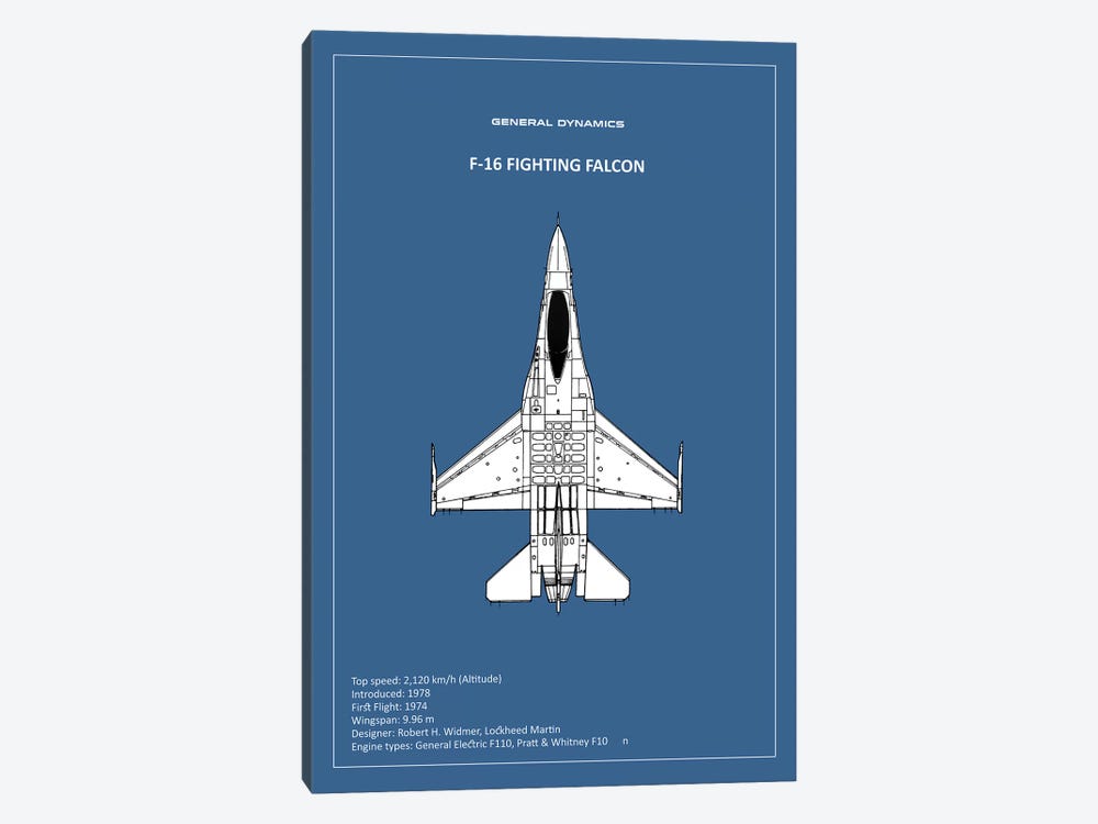 BP F-16 Fighting Falcon  by Mark Rogan 1-piece Art Print