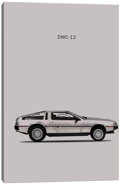 Classic Delorean Car 3 x Split Panel Canvas Picture 10x20" Back to The Future 