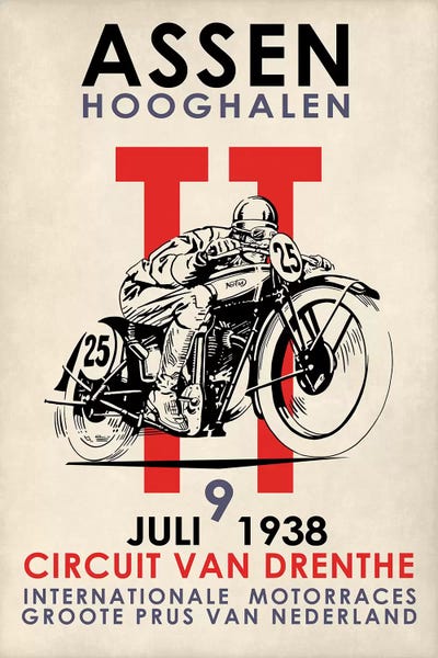 Motorcycles: Assen TT Motorcycle Races 1938 by Mark Rogan