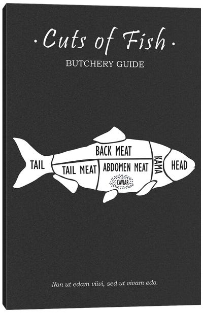 Butchery Fish Canvas Art Print - Cooking & Baking Art