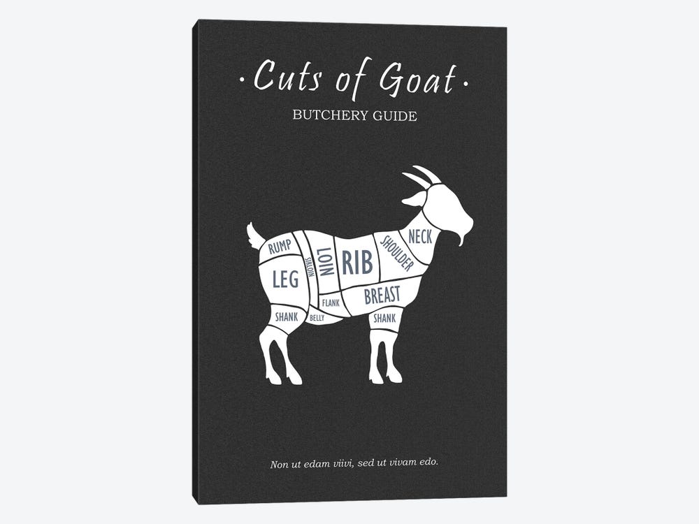 Butchery Goat by Mark Rogan 1-piece Canvas Art