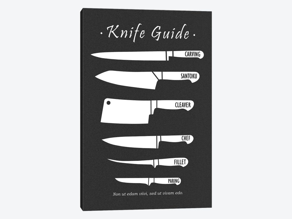 Butchery Knives by Mark Rogan 1-piece Canvas Print