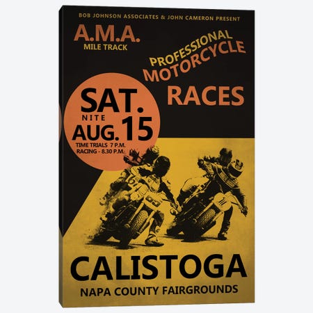 Calistoga Motorcycle Races Canvas Print #RGN792} by Mark Rogan Canvas Art