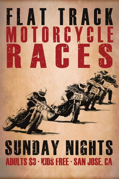Motorcycles: Flat Track Racers by Mark Rogan
